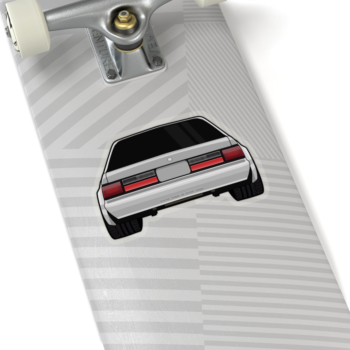 88-93 Notchback Silver Sticker (Rear) - 5ohNation