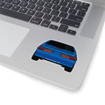 87-93 Blue Hatchback Sticker (Rear) - 5ohNation