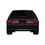 87-93 Black Hatchback Sticker (Rear) - 5ohNation