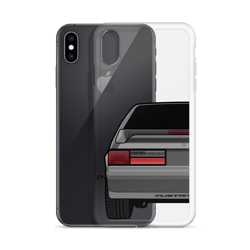 87-93 Gray Hatchback iPhone Case (Rear) - 5ohNation