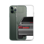 87-93 Gray Hatchback iPhone Case (Rear) - 5ohNation