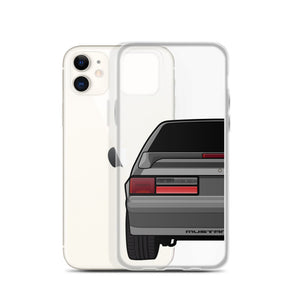 87-93 Gray Hatchback iPhone Case (Rear) - 5ohNation