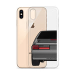 87-93 Gray Hatchback iPhone Case (Rear) - 5ohNation