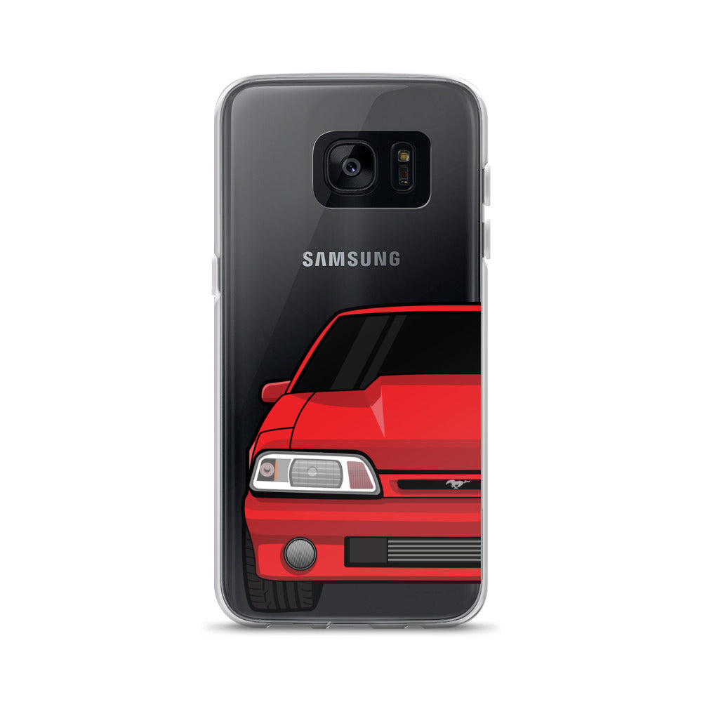 87-93 Red Foxbody Samsung Case (Rear) - 5ohNation