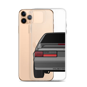 87-93 Gray Hatchback iPhone Case (Rear) - 5ohNation