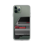 87-93 Gray Hatchback iPhone Case (Rear) - 5ohNation