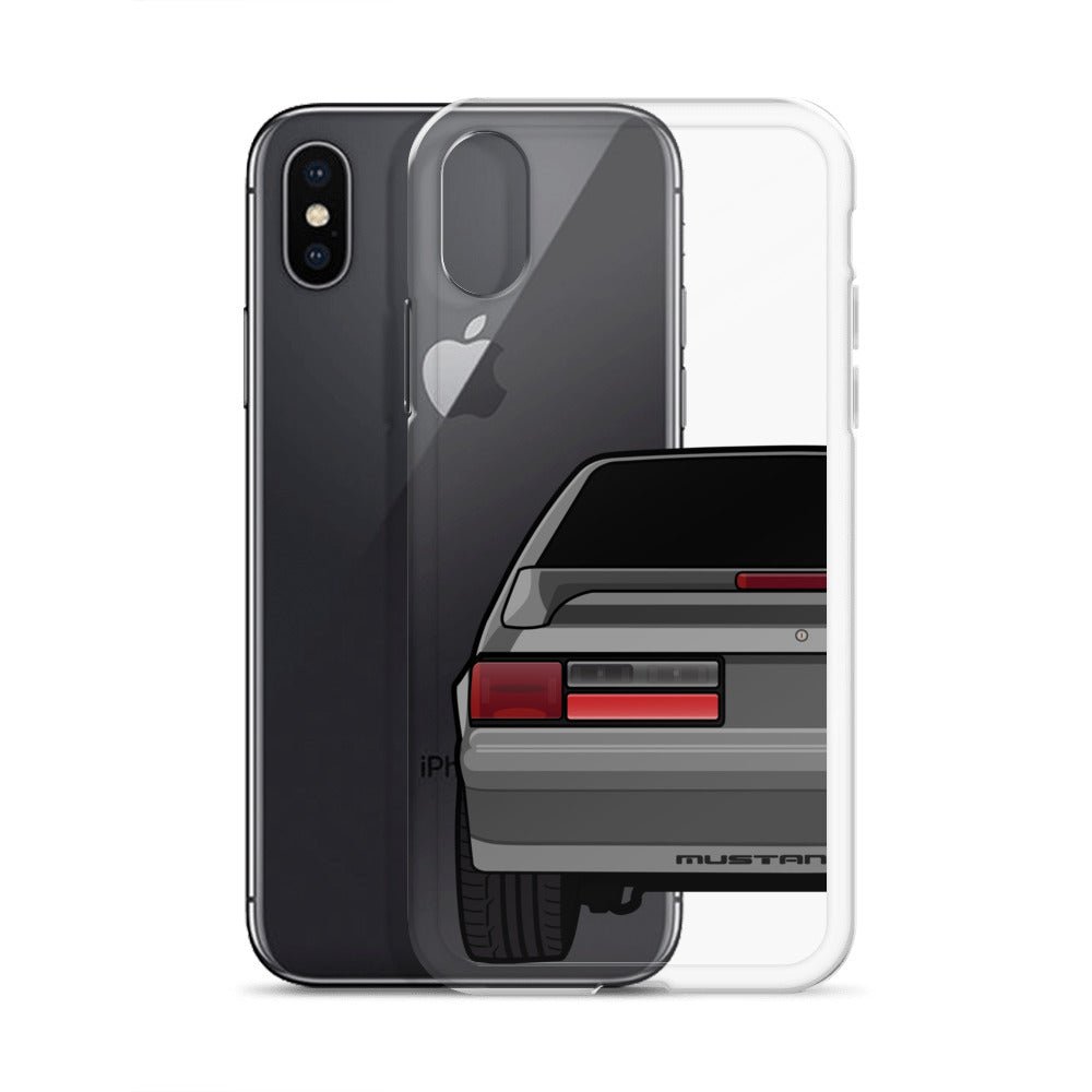 87-93 Gray Hatchback iPhone Case (Rear) - 5ohNation