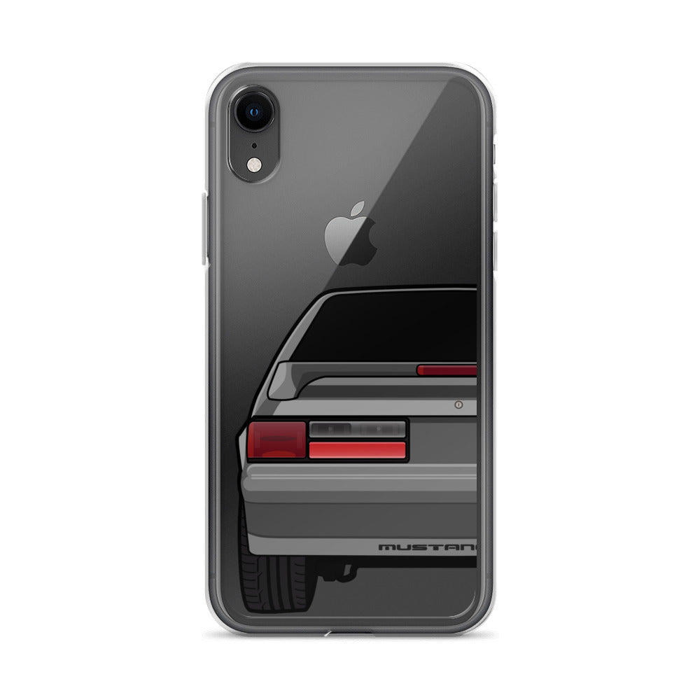 87-93 Gray Hatchback iPhone Case (Rear) - 5ohNation