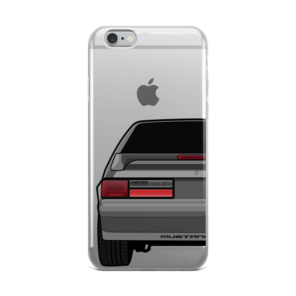 87-93 Gray Hatchback iPhone Case (Rear) - 5ohNation