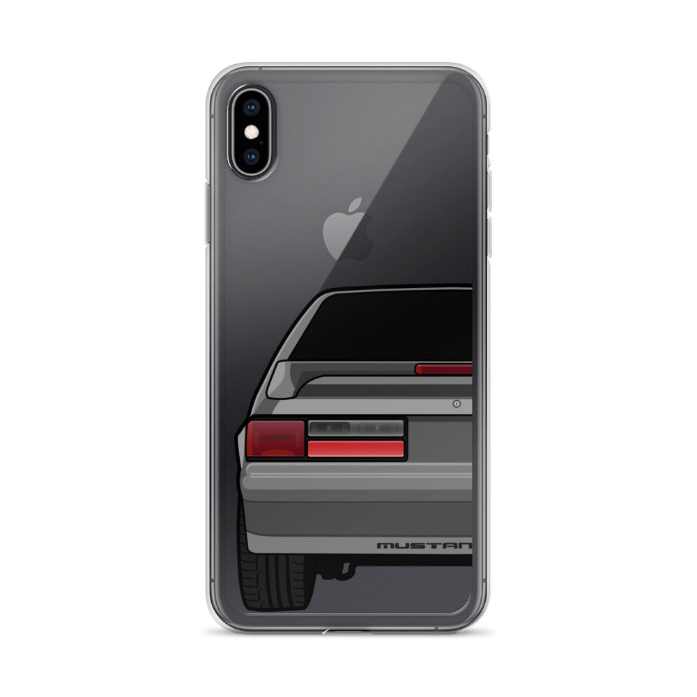 87-93 Gray Hatchback iPhone Case (Rear) - 5ohNation