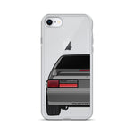 87-93 Gray Hatchback iPhone Case (Rear) - 5ohNation