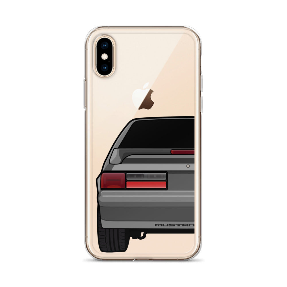 87-93 Gray Hatchback iPhone Case (Rear) - 5ohNation