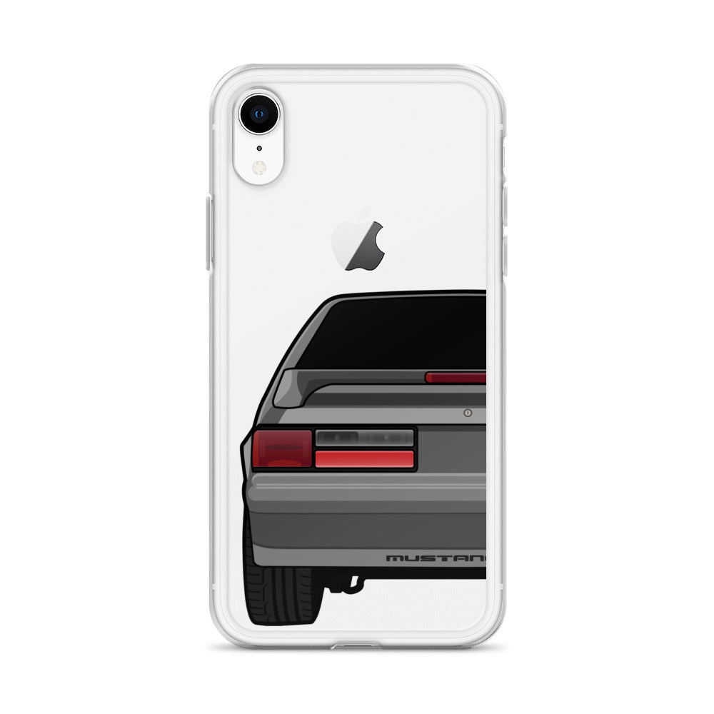 87-93 Gray Hatchback iPhone Case (Rear) - 5ohNation