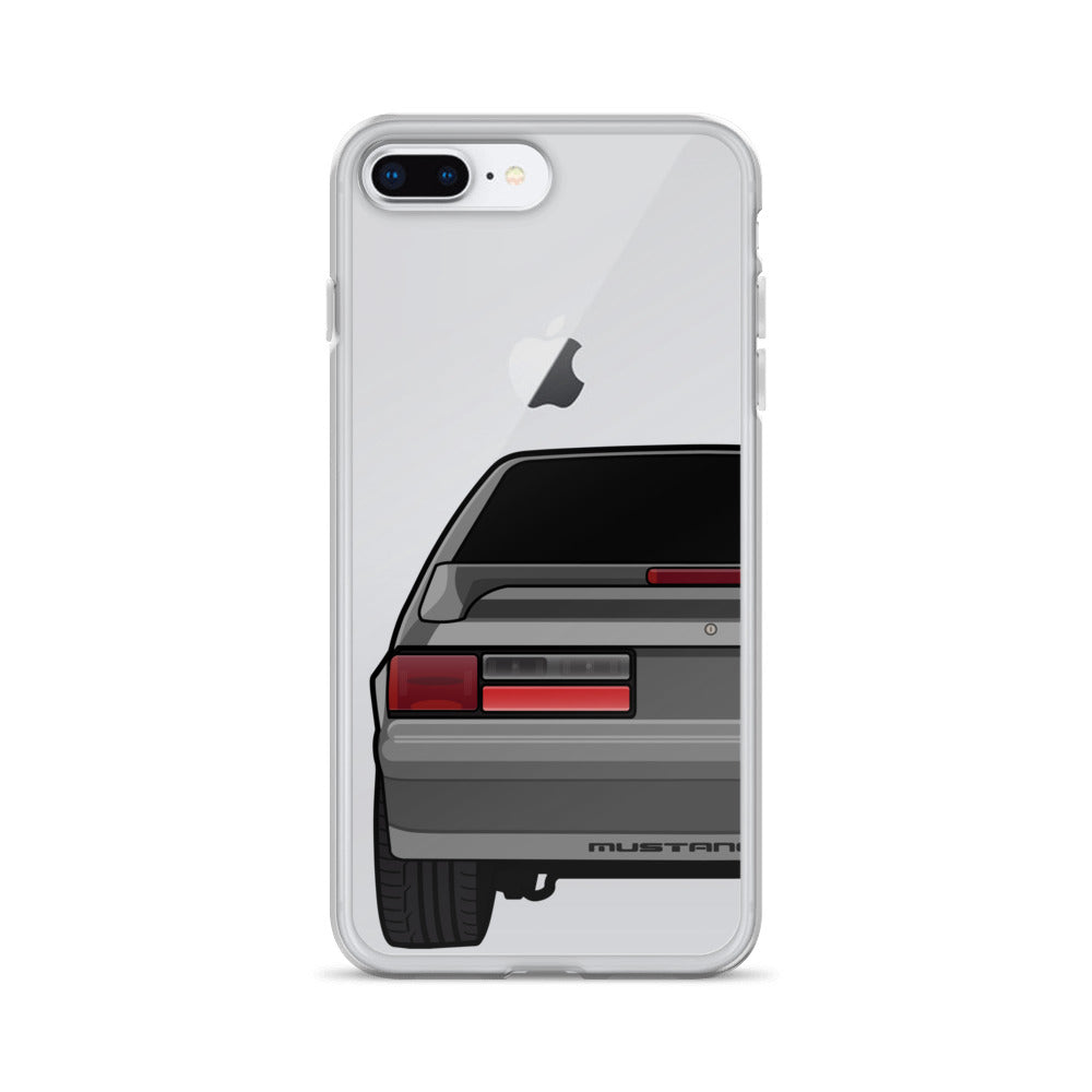 87-93 Gray Hatchback iPhone Case (Rear) - 5ohNation