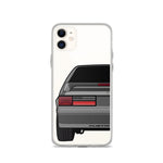 87-93 Gray Hatchback iPhone Case (Rear) - 5ohNation