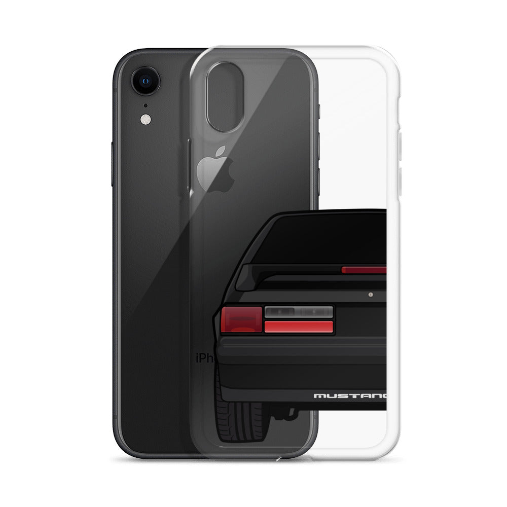 87-93 Black Hatchback iPhone Case (Rear) - 5ohNation