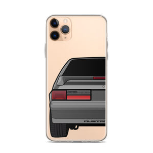 87-93 Gray Hatchback iPhone Case (Rear) - 5ohNation